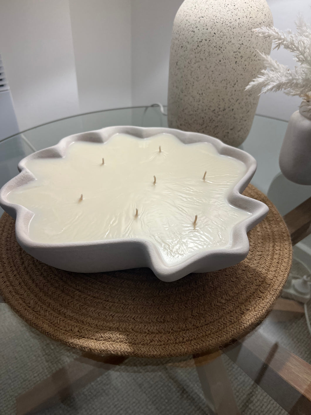 LUXE Textured Shell Candle